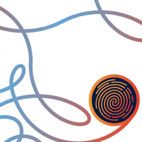 swooping road-like graphic