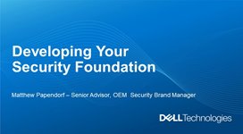 Developing Your Security Foundation