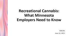 Recreational Cannabis: What Minnesota Employers Need to Know 